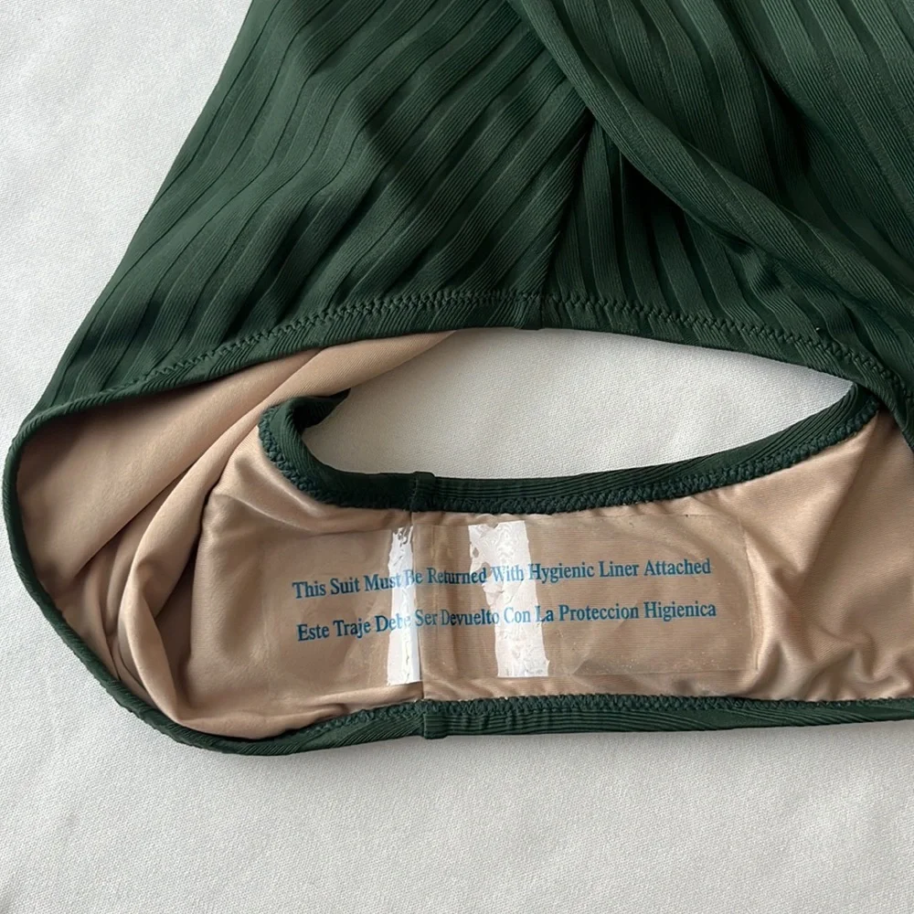 NWOT SHADE & SHORE ONE PIECE SWIMSUIT Sz M - Picture 5 of 12